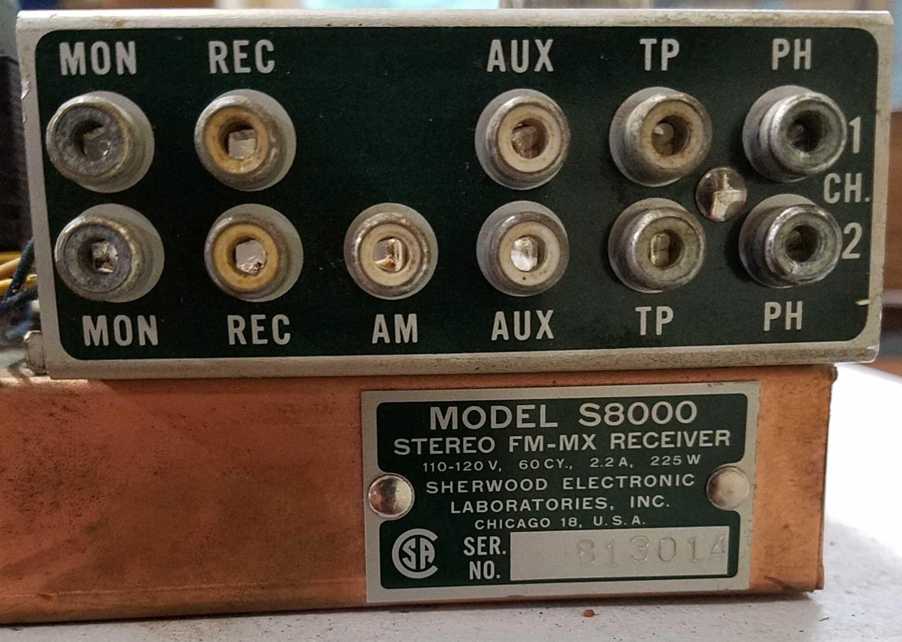 Sherwood S8000 serial #813014